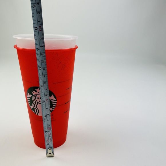 STARBUCKS Color Changing Tumbler Cups 2020 Red Glitter 2021 Frosty Confetti Lids - Picture 4 of 4